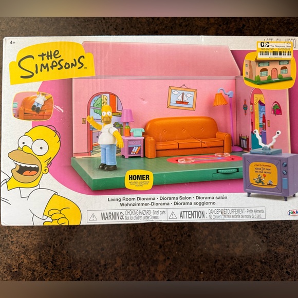 Simpsons Other - The Simpsons- Living Room Set with Homer- NEW IN BOX- No damage!